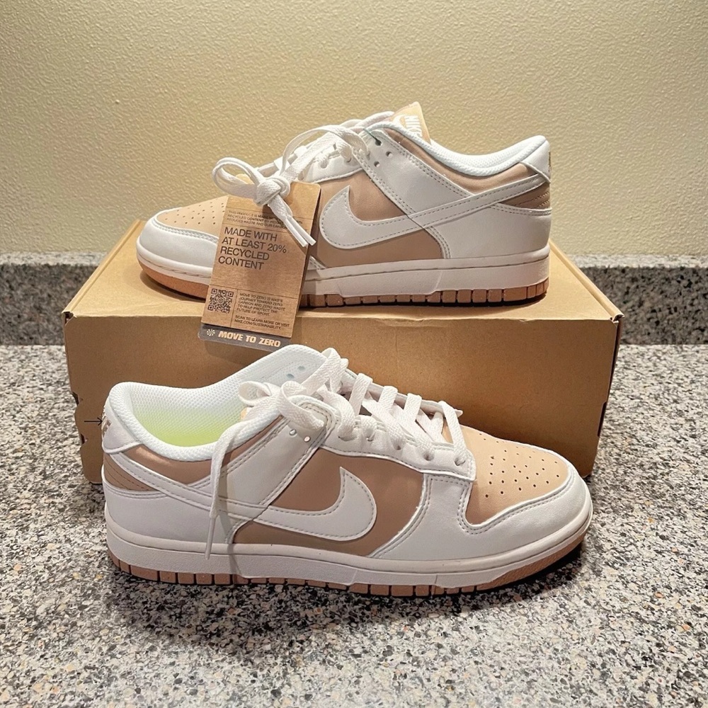 Nike Dunk Low Next Nature Hemp Sail Brown Sneakers DD1873-200 Women's Size 12